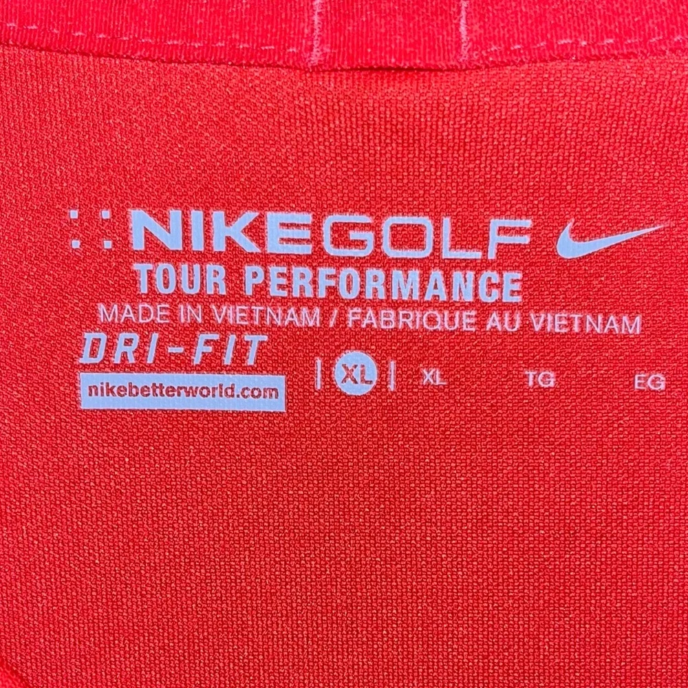 Nike‎ Golf Tour Performance Orange Short Sleeve Polo size XL